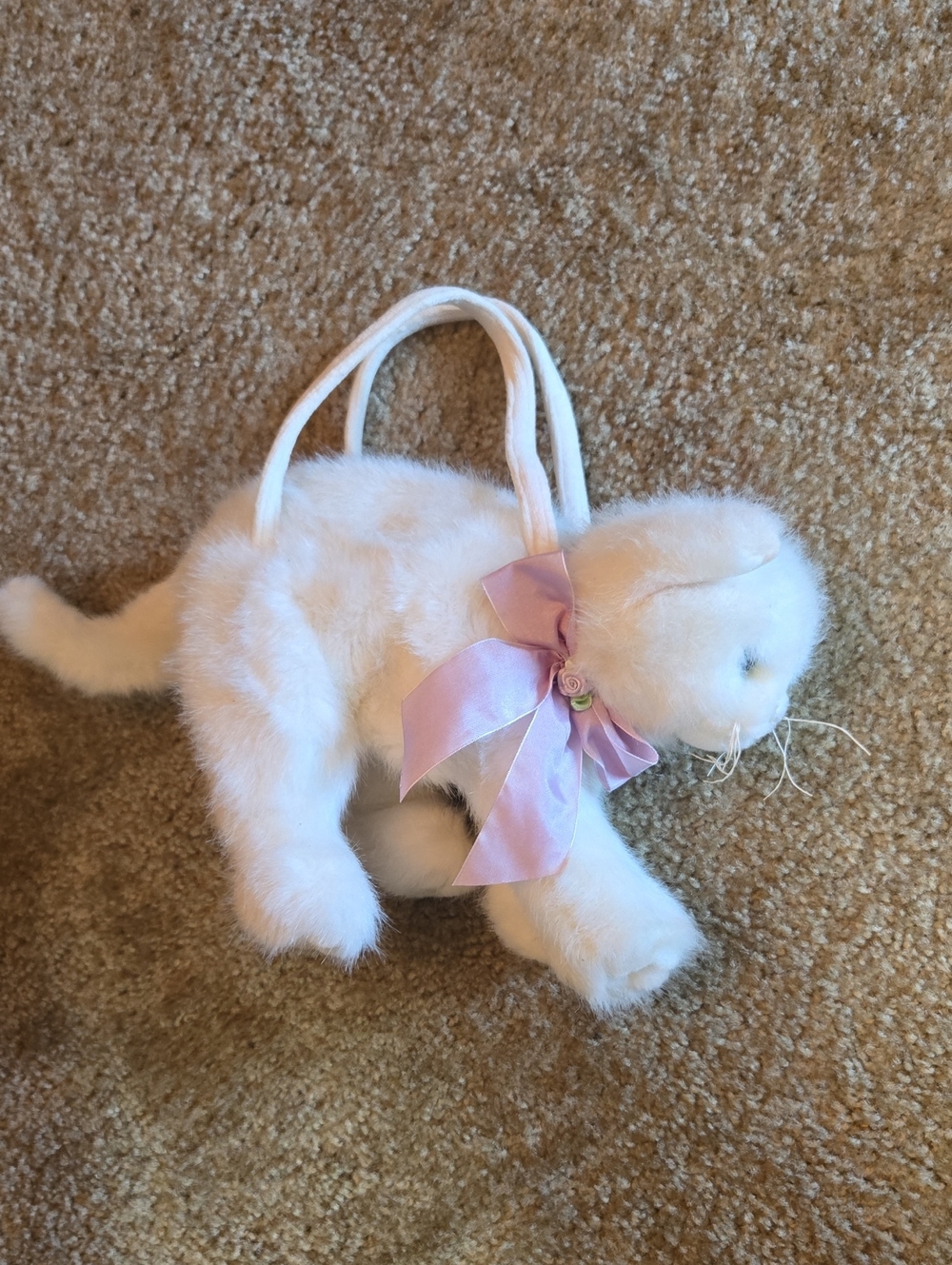 Fuery White Cat Purse with Bow - Gothic Lolita